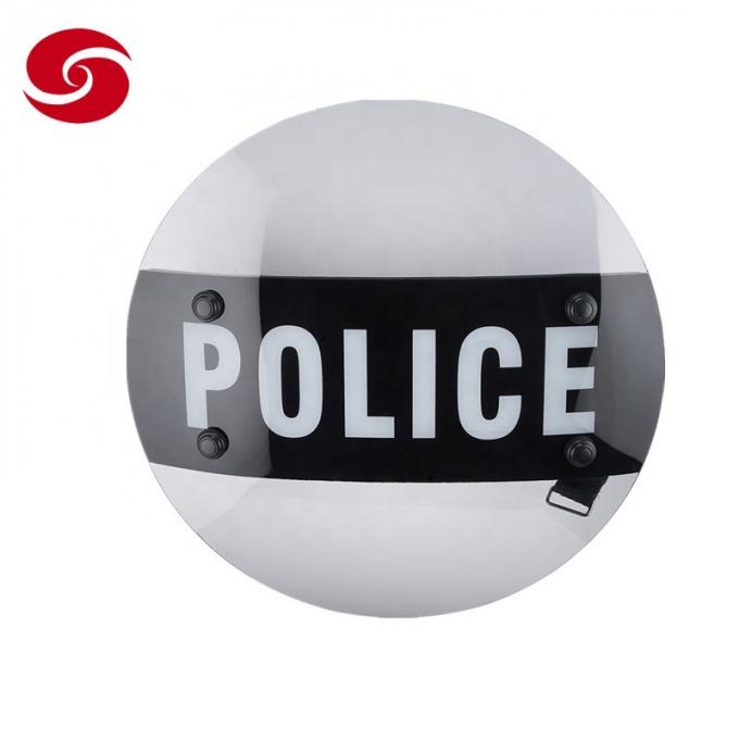 Double Handle Police Polycarbonate Round Anti Riot Shield