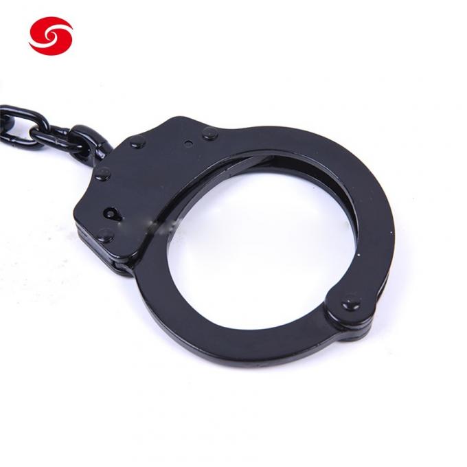 Xinxing OEM & ODM Police Carbon Steel Security Black Metal Handcuff