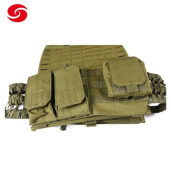 Multifunctional Pouches Laser Cut Army Green Military Police Tactical Molle Vest